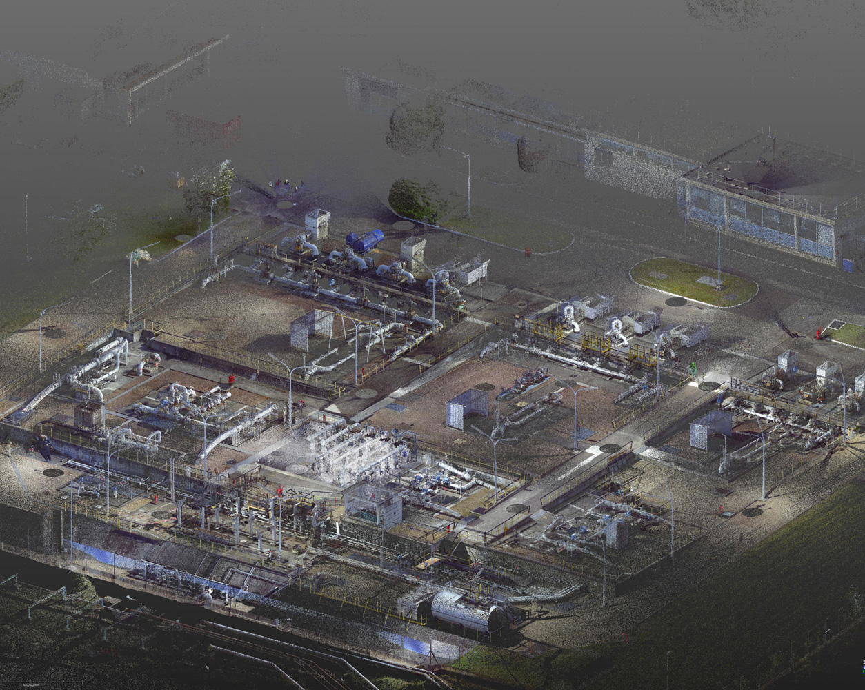 3D dots cloud real view