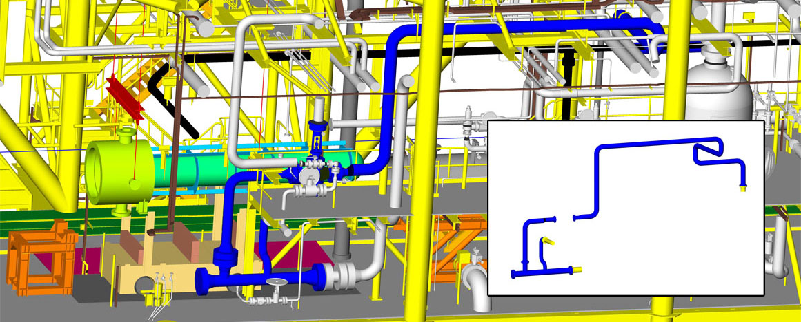 Isolation of a pipe line