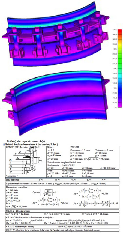 Body flange with toggle bolts